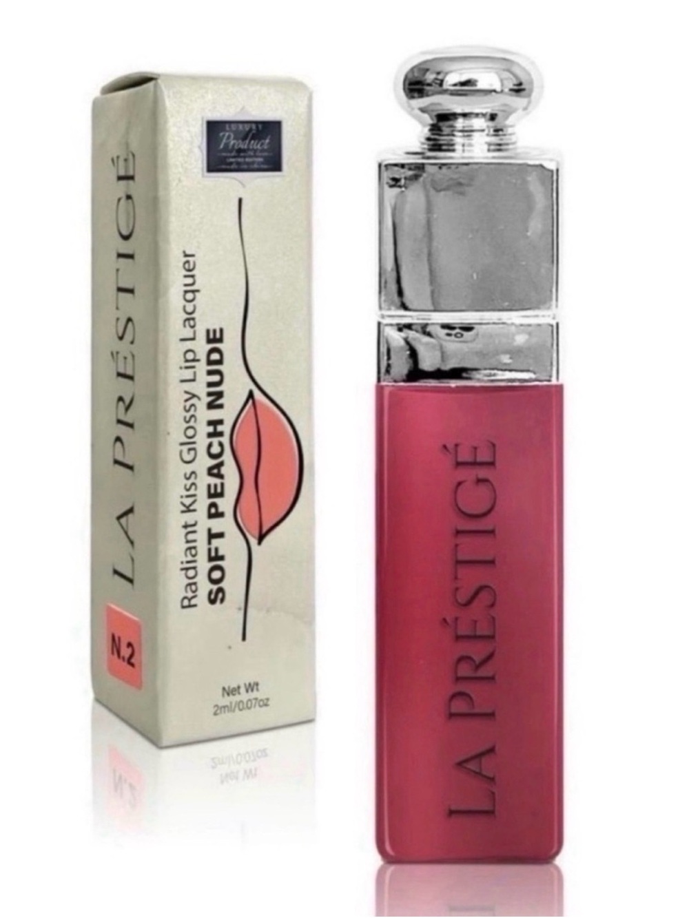 Predire La Prestige Radiant Kiss Glossy Lip Lacquer ~ Soft Peach Nude